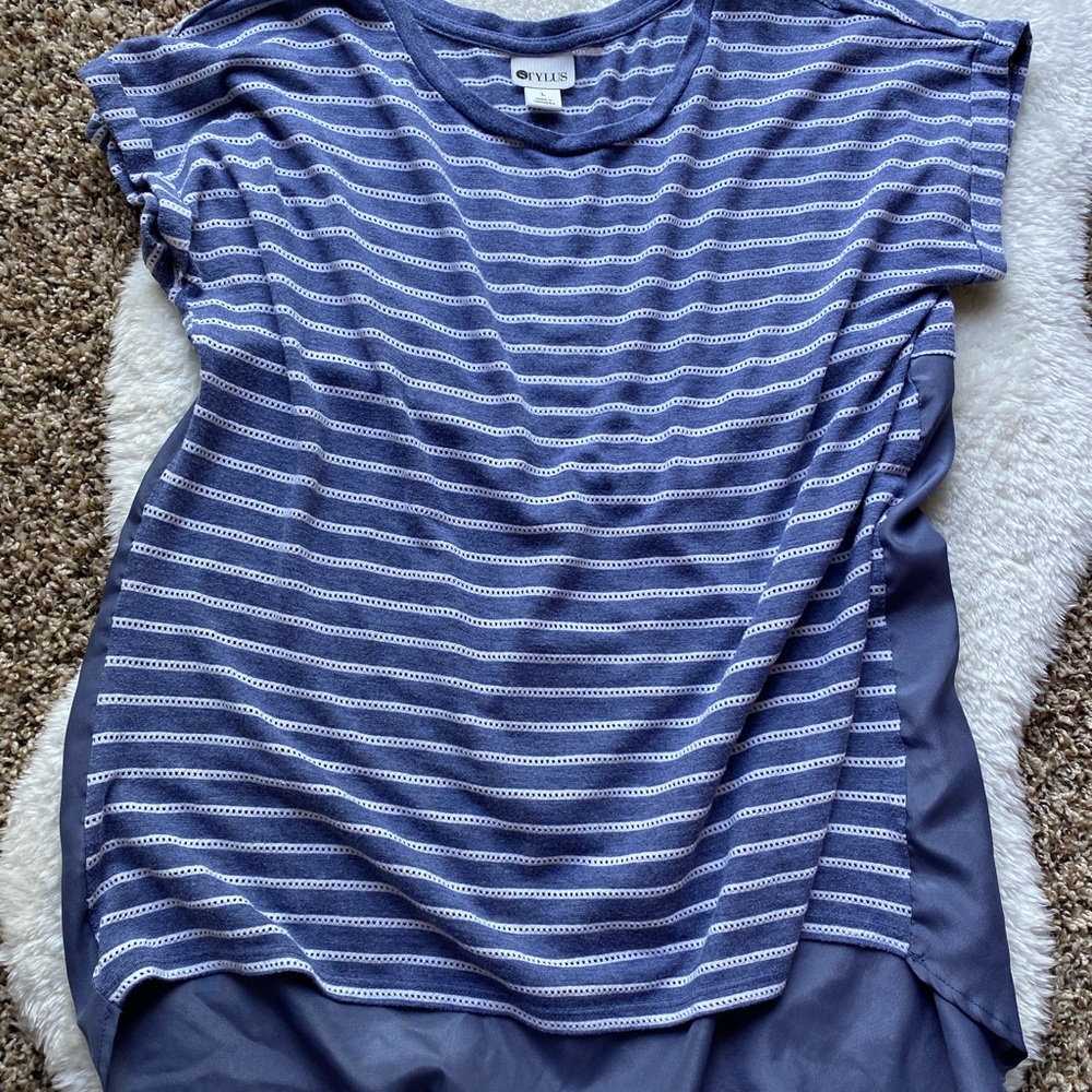 Stylus L striped summer short sleeve lightweight